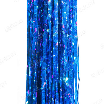 Дождь новог. D-03D 1,5м синий голография (цена за 10шт)(100)