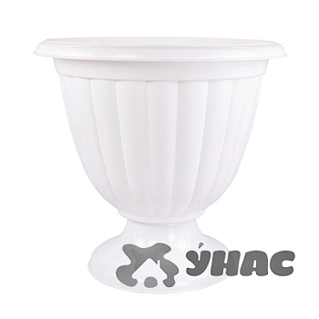 Горшок ЖАСМИН 12л низкая ножка БЕЛ БШ1391 (10)