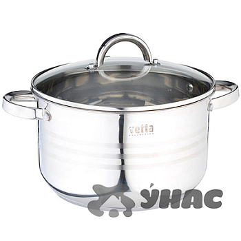 Кастрюля 5.4л стекл.кр. Фултон 822-115 VETTA