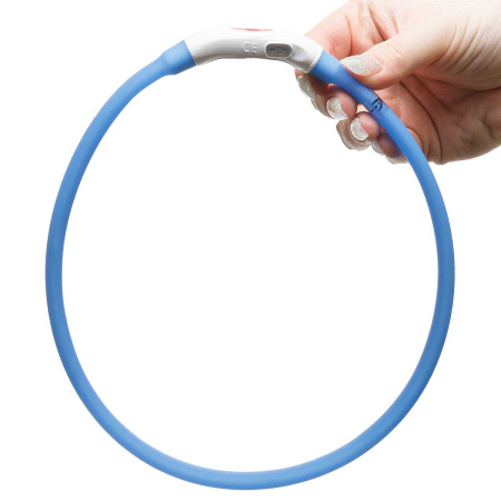 Ошейник 55*1,5см свет-ся 3реж микс USB NA2615 (144