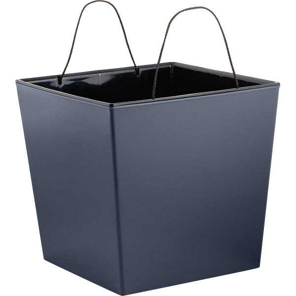 Горшок КУБ 177х177мм 4,2л вулкан серый х6 