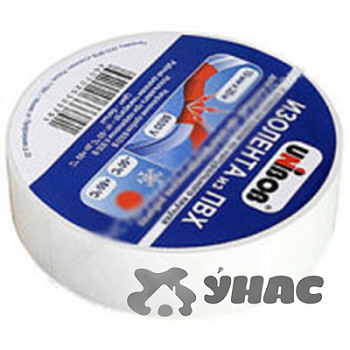 Изолента UNIBOB 19ммх20м белая(ц за 10шт) 59482х6