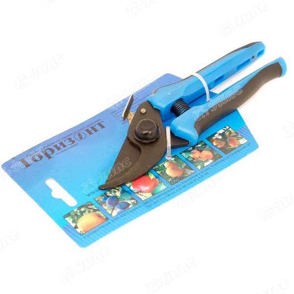 Секатор 190 мм цельнометаллический с оксидированным покрытием (148 г) на картонной подложке С-41-7 х40