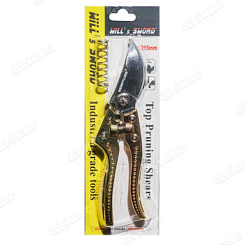 Секатор (HD151A) 20 см металлические ручки "золото"