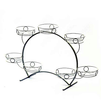 Подставка для цветов "Фиалка 2" белый (7 корзин)