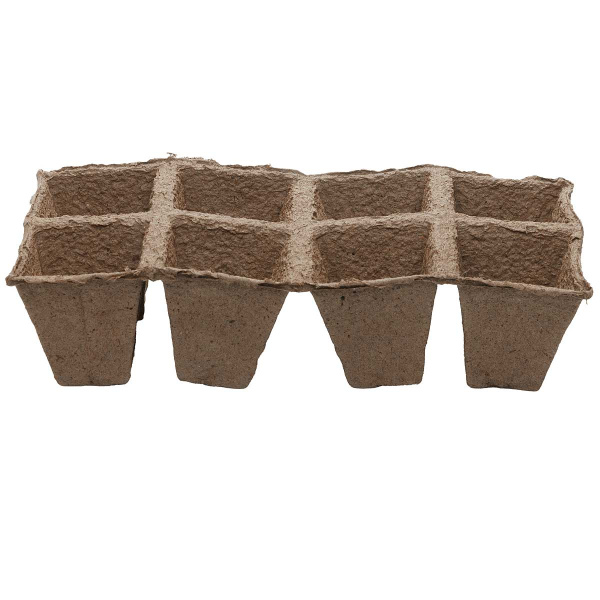 Торфяные горшочки 70х70 квадратные (цена за 8шт) х60 