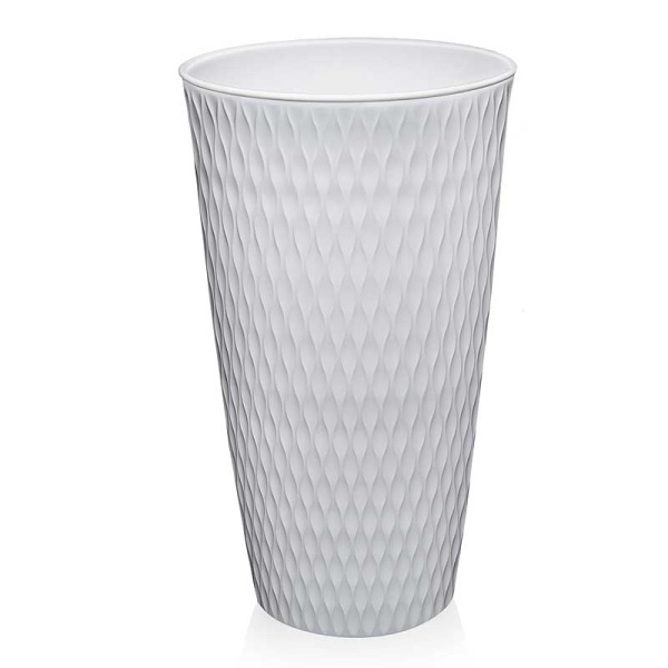 Кашпо Керама 15,5л белый Эльфпласт 583 х6 