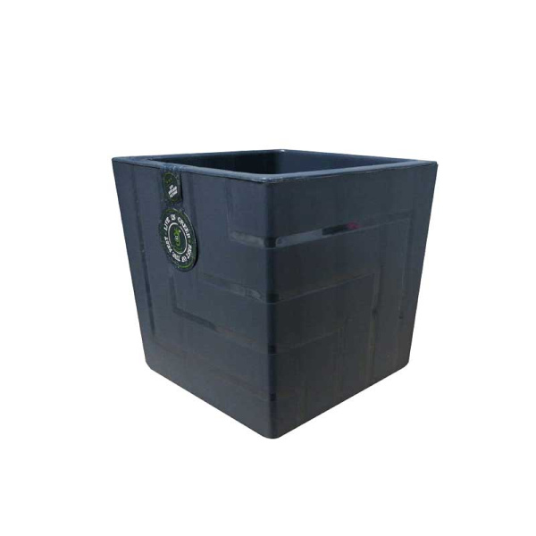 Горшок "Квадро" 3,3л Антрацит с вкладкой КB16-12 Ливингрин х8 