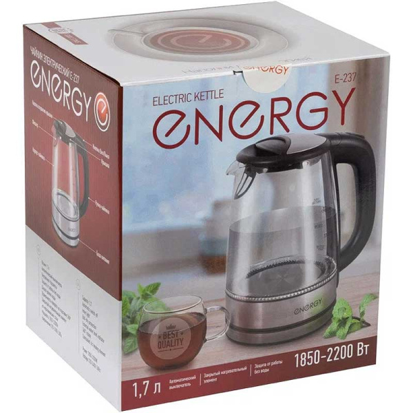 Электрический чайник ENERGY E-237 1,7 л стекло