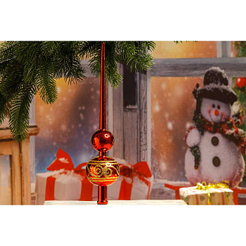 Макушка Т249-1 Пика 28см красная с рис.вензель (260)