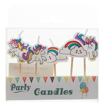 Свечи для торта NA2542 "Облако" 5шт в упаковке (360)