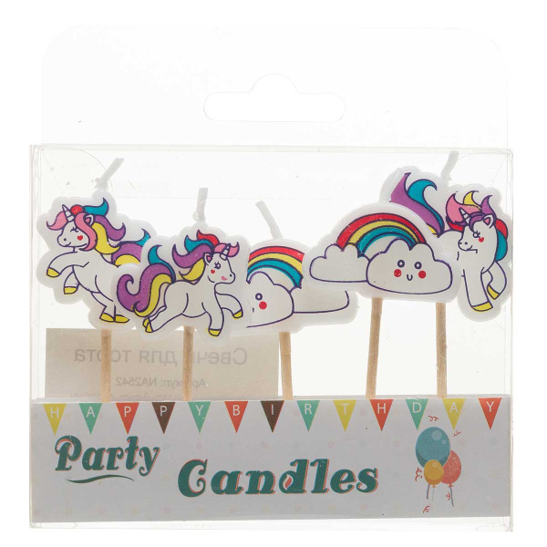 Свечи для торта NA2542 "Облако" 5шт в упаковке (360)