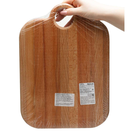 Доска разделочная РОЗМАРИ 34х24см с круглой ручкой дерево