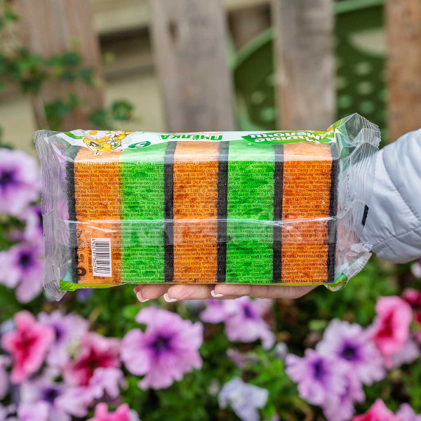 Губка для посуды Милые мелочи Пчелка 5 шт х36