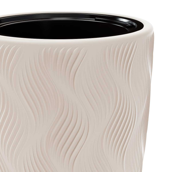 Кашпо ФЛЭЙМ 5/24 л со вставкой Светло-Бежевый БШ8886 х2 