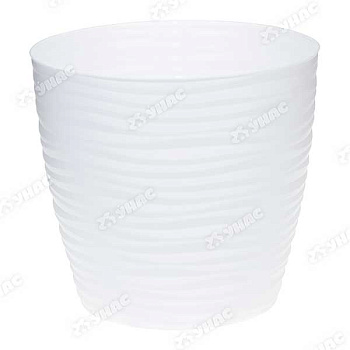 Кашпо ДЮНА 155*140 1,7л с подд.белый М3068 (22) 