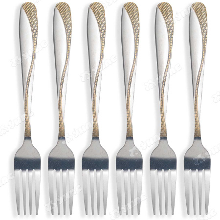 Вилка столовая NA1782-2 Кирпичик 6 шт. (100)