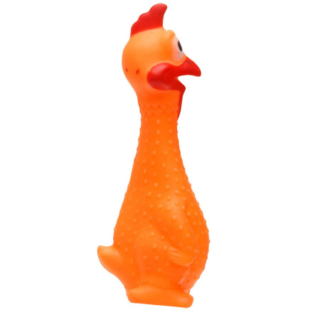 Игрушка д/животных "Кричащая курица" NA2499 цвет: Микс (17см) (360)