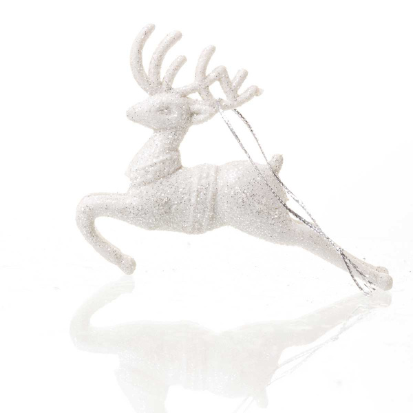 Подвеска JT20-LBY536 Олени белые 2шт 10см (600)