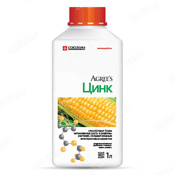 Удобрение жидкое 1л. ЦИНК Agrees х9 