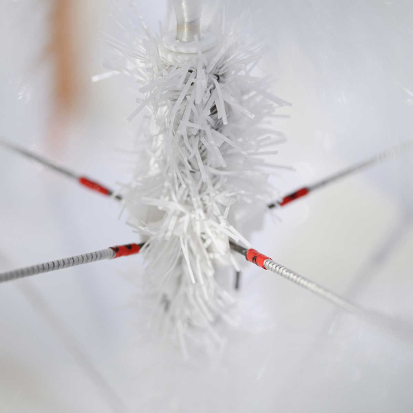 Елка HJ180-87 180 см БЕЛАЯ 160 веток пластиковая подставка