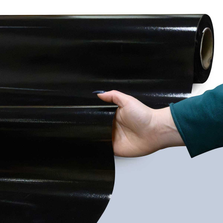 Клеенка Прозрачная 0,8мм*0,8*20м BL-0701 ЧЕРНАЯ без рисунка