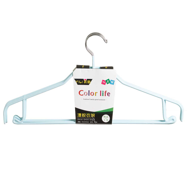 Вешалка металлическая (NA2460) с нанесением ПВХ (комплект 5шт)