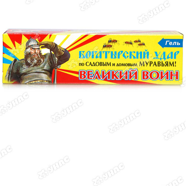 Великий воин 80г гель-туба от муравьев  к/45 шт