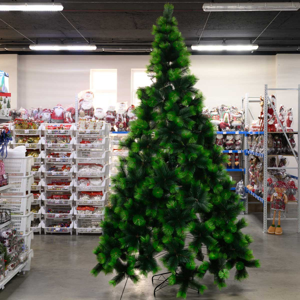 Елка HJ300-43 2-хцвет. 300см 700вет-10см мет.подст.