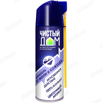 Дихлофос Чистый Дом 150мл от моли с 2-м распыл 02-927 х24