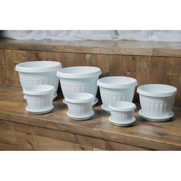 Кашпо Афродита 5 (4,8л) Белый Радуга х48 