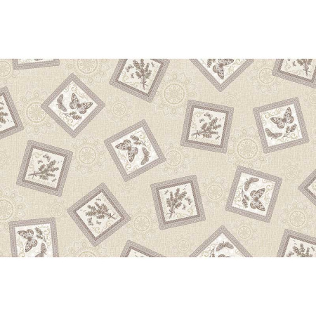 Клеенка нетканая основа 135 см*20 м  ПЕРФЕКТ 640/1 Салфетки коричневый Тверь