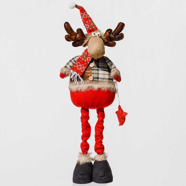 Фигура новогодняя CKK215C интерьерная Лось 57-87см с телескопическими ногами