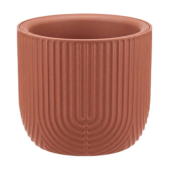 Кашпо РАМОНА D150мм 1 л со вставкой Терракотовый М3260 х12 