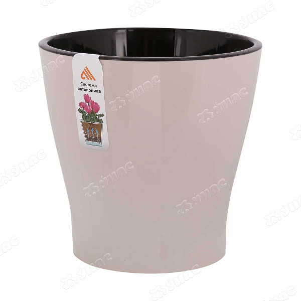 Горшок ЛЕЯ бежевый 2,2л двойной БШ7937 (20) 