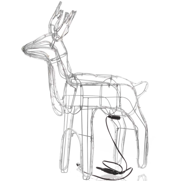 Фигурка новогод.ОЛЕНЬ дюралайт 65*60*35 YH-02 (4)