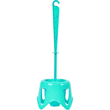 Комплект WC Disco (ершик + подставка) аквамарин 