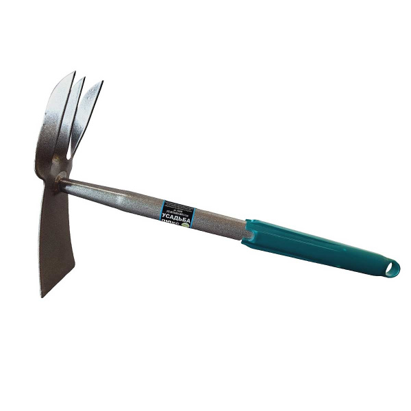 Мотыжка 030208 МКП-3-1(прям.часть+3зуб) металлик "Усадьба-Люкс" (10)