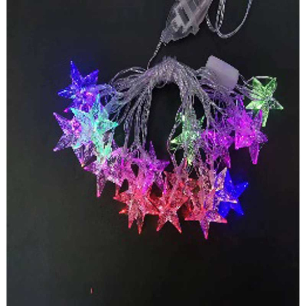 Гирлянда LED NLXD-52 20 л прозрачный провод звезды х60