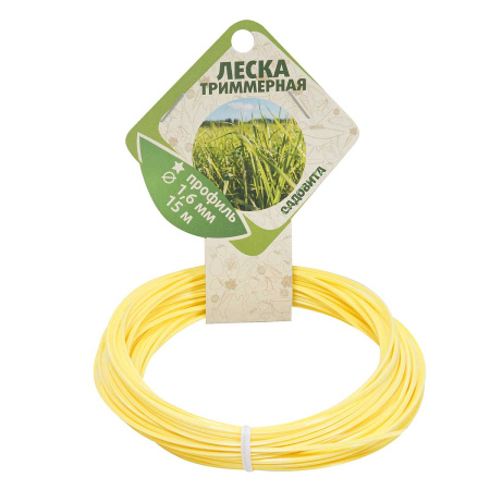 Леска триммерная "Звезда" d 1,6мм 15м САДОВИТА х100