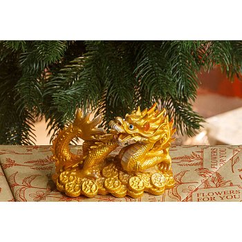 Сувенир 23026 Дракон на золоте 11*8см (96)