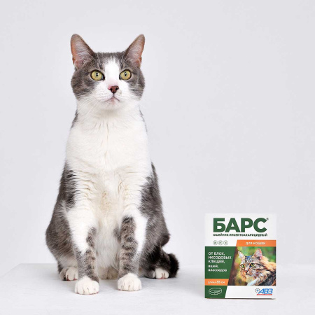 Барс Ошейник от блох и клещей для кошек АВ728 x60