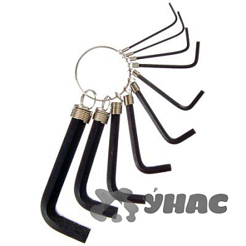 Набор шестигранников 10шт в пакете JF2296B HEX 1.5 - 10мм  657-618 х150/х100