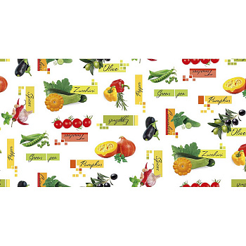 Клеенка н/о 135*20  ПЕРФЕКТ 601/0 Овощи Тверь
