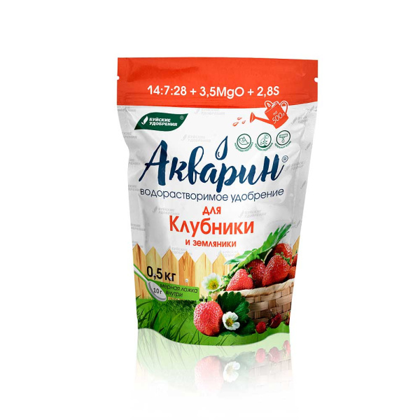 Акварин Для клубники и зем 0,5кг (дой-пак) БХЗх 12 