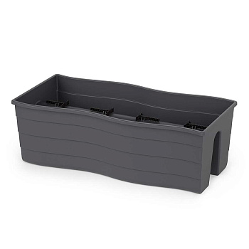 Кашпо на перила 58х28х20см Графит БШ9039 х5 