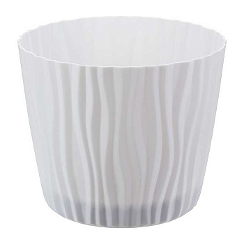 Кашпо ВОЛНА 4л белый М3189 х16 