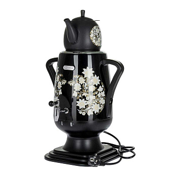 Самовар Добрыня 4,0л пласт, керам.завар. DO-412 черн. х4