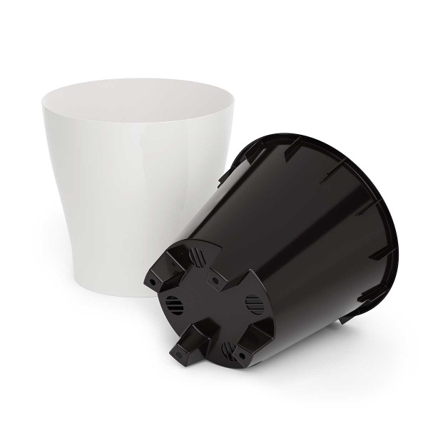 Горшок ЛЕЯ белый 17л двойной БШ8858 х3 