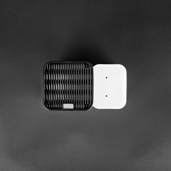 Подставка для столовых приборов бело-черный БШ9082 х8